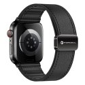Pasek do Apple Watch Forcell F-Design FA21 magnetyczny skóra ekologiczna 38 / 40 / 41 mm czarny