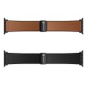 Pasek do Apple Watch Forcell F-Design FA21 magnetyczny skóra ekologiczna 38 / 40 / 41 mm czarny