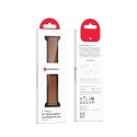 Pasek do Apple Watch Forcell F-Design FA21 magnetyczny skóra ekologiczna 42 / 44 / 45 / 49 mm brązowy