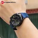 Pasek do Samsung Galaxy Watch Forcell F-Design FS05 sprzączka włókno poliestrowe 20 mm granatowy
