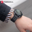 Pasek do Samsung Galaxy Watch Forcell F-Design FS06 zatrzask stal 20 mm czarny