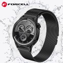 Pasek do Samsung Galaxy Watch Forcell F-Design FS10 magnetyczny stal 20 mm czarny