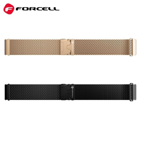 Pasek do Samsung Galaxy Watch Forcell F-Design FS10 magnetyczny stal 22 mm złoty