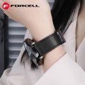 Pasek do Samsung Galaxy Watch Forcell F-Design FS20 magnetyczny skóra ekologiczna 22 mm brązowy