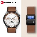Pasek do Samsung Galaxy Watch Forcell F-Design FS20 magnetyczny skóra ekologiczna 22 mm czarny