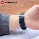 Pasek do Samsung Galaxy Watch Forcell F-Design FS21 dziurki skóra ekologiczna 20 mm czarny