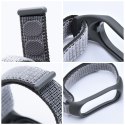 Pasek nylonowy do XIAOMI Mi Band 5 / 6 / 7 szary (19)