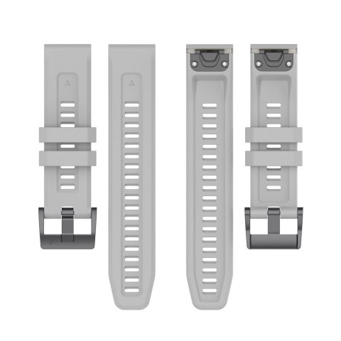 Pasek silikonowy do GARMIN FENIX 3 / 3HR / 5X / 6X / 6X Pro / 7X / 7X Pro szary (12)