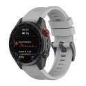 Pasek silikonowy do GARMIN FENIX 3 / 3HR / 5X / 6X / 6X Pro / 7X / 7X Pro szary (12)
