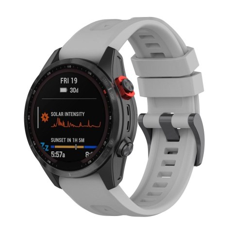 Pasek silikonowy do GARMIN FENIX 3 / 3HR / 5X / 6X / 6X Pro / 7X / 7X Pro szary (12)
