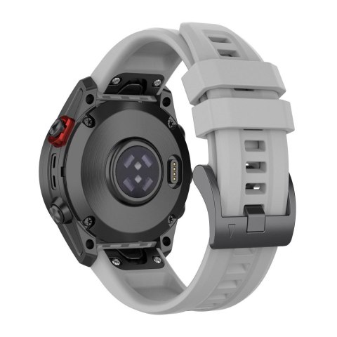 Pasek silikonowy do GARMIN FENIX 3 / 3HR / 5X / 6X / 6X Pro / 7X / 7X Pro szary (12)
