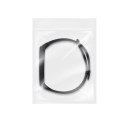 Pasek silikonowy do XIAOMI Mi Band 5 / 6 / 7 czarny (01)