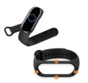 Pasek silikonowy do XIAOMI Mi Band 5 / 6 / 7 czarny (01)