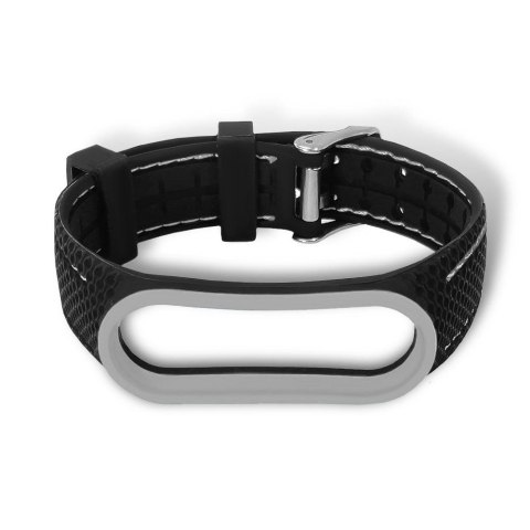 Pasek z elastomeru LIFESTYLE do XIAOMI Mi Band 7 czarny (03)