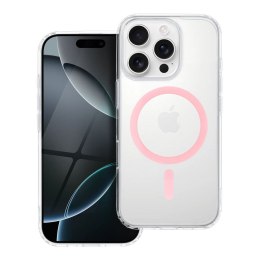 Etui na Samsung A16 5G / A16 4G Drop Glue Colorful Ring Mag Cover zgodny z MagSafe różowe