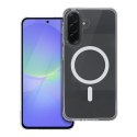 Etui na Samsung A36 Drop Glue Colorful Ring Mag Cover zgodny z MagSafe białe