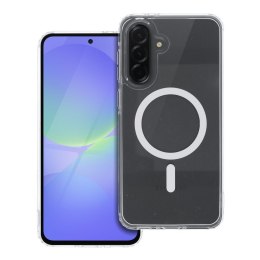 Etui na Samsung A36 Drop Glue Colorful Ring Mag Cover zgodny z MagSafe białe
