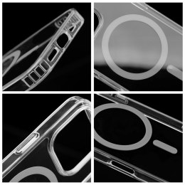 Etui na iPhone 13 Drop Glue Colorful Ring Mag Cover zgodny z MagSafe szare