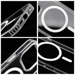 Etui na iPhone 13 PRO MAX Drop Glue Colorful Ring Mag Cover zgodny z MagSafe białe