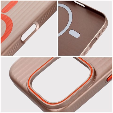 Futerał do iPhone 15 PRO MAX Simply zgodny z MagSafe tytanowy pustynny