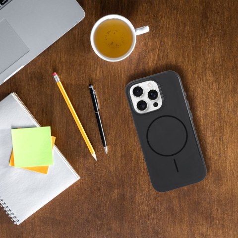 Etui na IPHONE 16 PLUS Premium Glossy Mag Cover zgodny z MagSafe i Camera Control button czarne