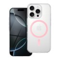Etui na Samsung A17 Drop Glue Colorful Ring Mag Cover zgodny z MagSafe różowe
