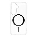 Etui na Samsung S26 Drop Glue Colorful Ring Mag Cover zgodny z MagSafe czarne