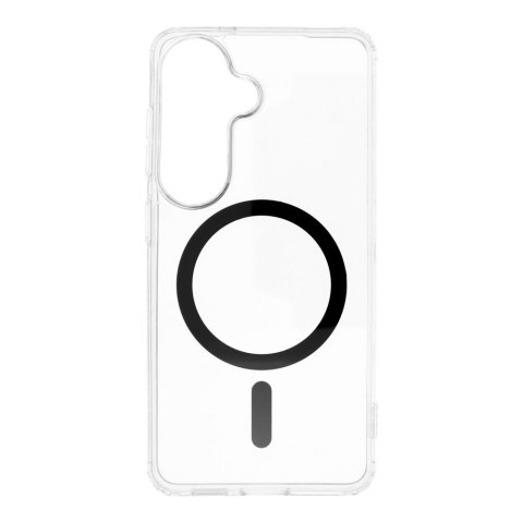 Etui na Samsung S26 Drop Glue Colorful Ring Mag Cover zgodny z MagSafe czarne