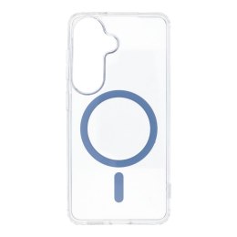 Etui na Samsung S26 Drop Glue Colorful Ring Mag Cover zgodny z MagSafe jasnoniebieskie