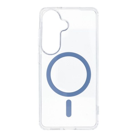 Etui na Samsung S26 Drop Glue Colorful Ring Mag Cover zgodny z MagSafe jasnoniebieskie