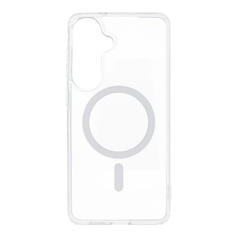 Etui na Samsung S26 ULTRA Drop Glue Colorful Ring Mag Cover zgodny z MagSafe białe