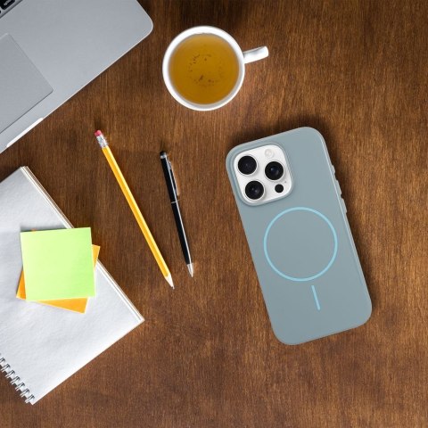 Etui na iPhone 14 PLUS Glossy Mag Cover zgodny z MagSafe miętowe