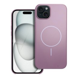 Etui na iPhone 15 PLUS Glossy Mag Cover zgodny z MagSafe fioletowe