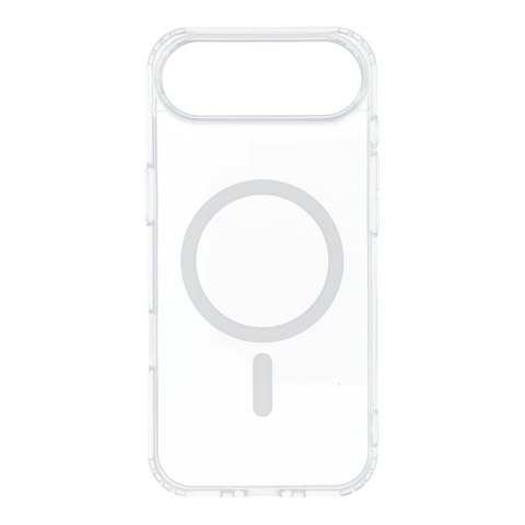 Etui na iPhone 17 AIR Drop Glue Colorful Ring Mag Cover zgodny z MagSafe białe