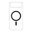 Etui na iPhone 17 AIR Drop Glue Colorful Ring Mag Cover zgodny z MagSafe czarne