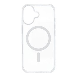 Etui na iPhone 17 Drop Glue Colorful Ring Mag Cover zgodny z MagSafe białe