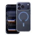 Etui na iPhone 17 PRO MAX Drop Glue Colorful Ring Mag Cover zgodny z MagSafe jasnoniebieskie