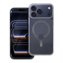 Etui na iPhone 17 PRO MAX Drop Glue Colorful Ring Mag Cover zgodny z MagSafe szare
