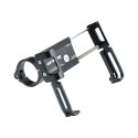 GUB uchwyt rowerowy na kierownicę P10 Aluminium + silikonowy uchwyt czarny