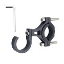 Hak uchwyt na zakupy do roweru / hulajnogi aluminiowy FS366-004 czarny