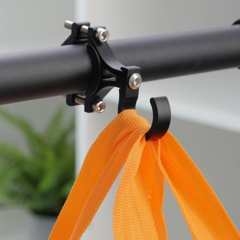Hak uchwyt na zakupy do roweru / hulajnogi aluminiowy FS366-004 czarny