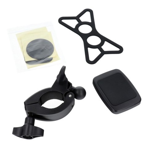 Uchwyt rowerowy PREMIUM magnetyczny na kierownicę M4S-MB3 czarny