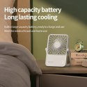 Wentylator / wiatrak biurkowy z regulowaną podstawką HX-122 beżowy