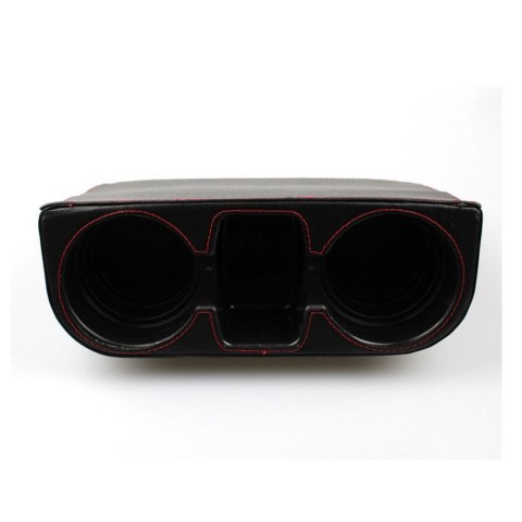 Uchwyt na kubki między fotele czarny