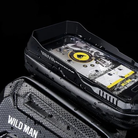 WILDMAN sakwa rowerowa na kierownicę na zamek 0,6L (4" - 7") XT3 czarna
