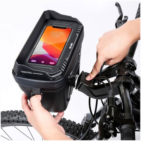 WILDMAN sakwa rowerowa na kierownicę na zamek 3L (4"-7") XT8 czarna