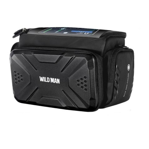 WILDMAN sakwa rowerowa na kierownicę na zamek 4L GS6 czarna