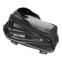 WILDMAN sakwa rowerowa na ramę na zamek 1,2L (4" - 7") ES10 czarna