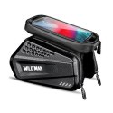 WILDMAN sakwa rowerowa na ramę na zamek 1,2L (4"-7") ES6 czarna