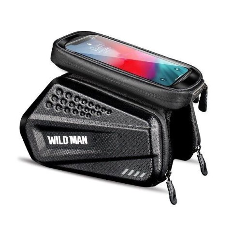 WILDMAN sakwa rowerowa na ramę na zamek 1,2L (4"-7") ES6 czarna